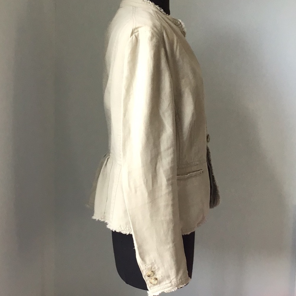 Micheal Micheal Kors Linen Tan Blazer - Picture 2 of 6